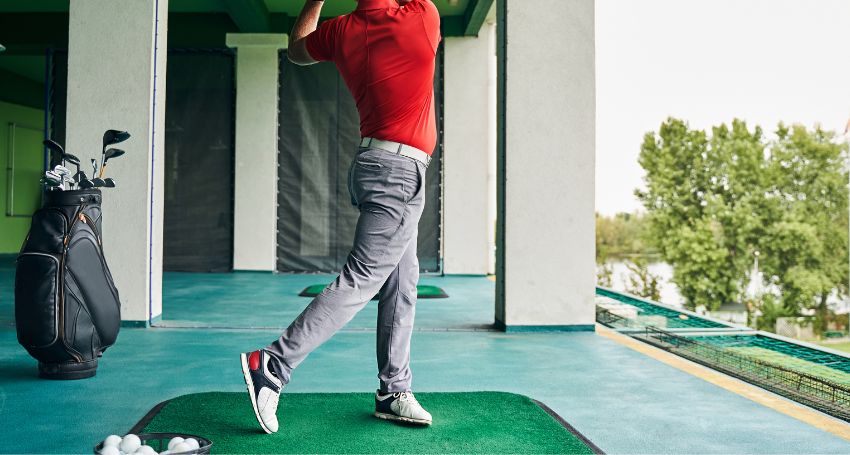 how to set up a golf impact screen