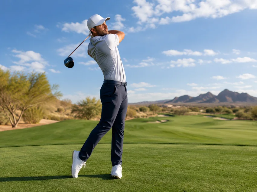 Driver and golf ball on a tee